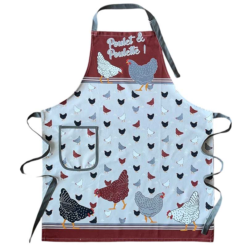 Poulet Poulette French Cotton Adult Apron