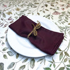 Purple Cotton Napkin on Jazmin