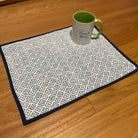 Rodas Blue Coated Placemat with Blue
