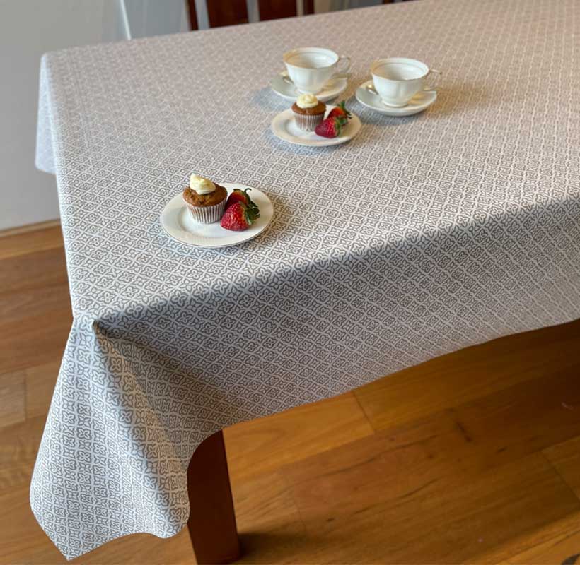 Rodas Gold Rectangle Coated Tablecloth