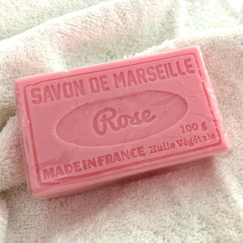 Rose 100g Savon de Marseille French Soap