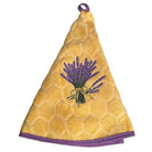 Round French Hand Towels Lavender Yellow