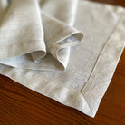 Table Runners French Linen Natural Corners