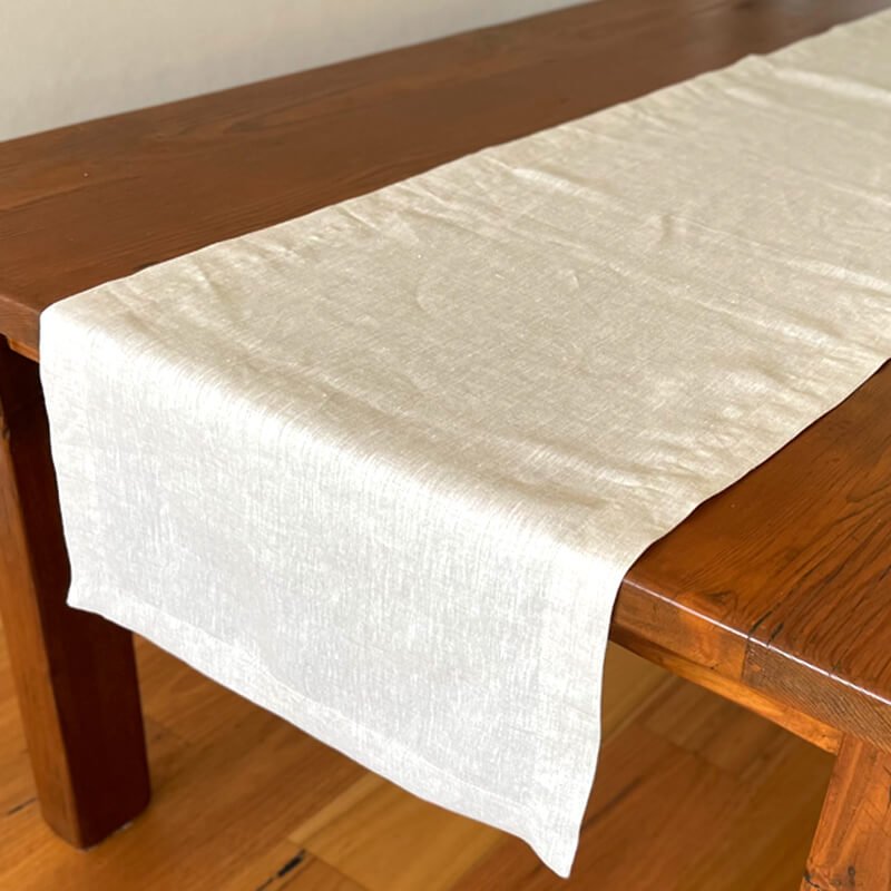 Table Runners French Linen Natural