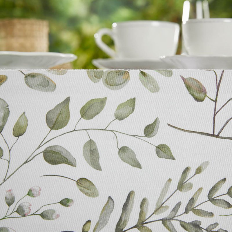 Watercolour Stain Resistant Tablecloth Side