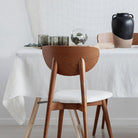 White French Linen Rectangle Tablecloth