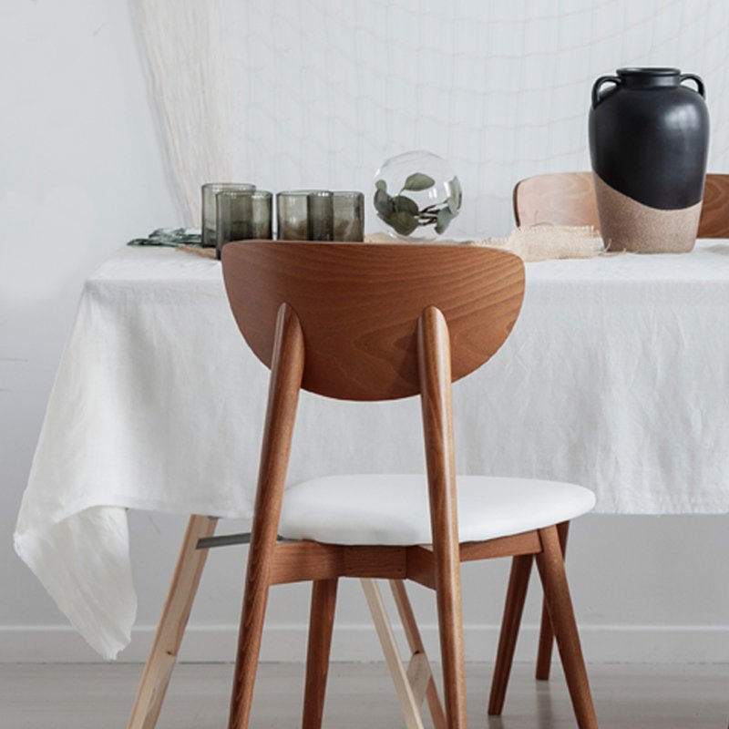 White French Linen Rectangle Tablecloth