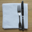White Linen Napkin Fray