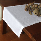 White Linen Table Runner
