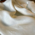 White linen tablecloth fabric