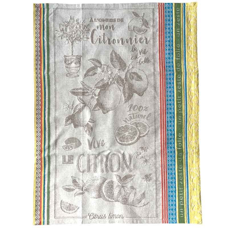 Zeste French Cotton Tea Towel
